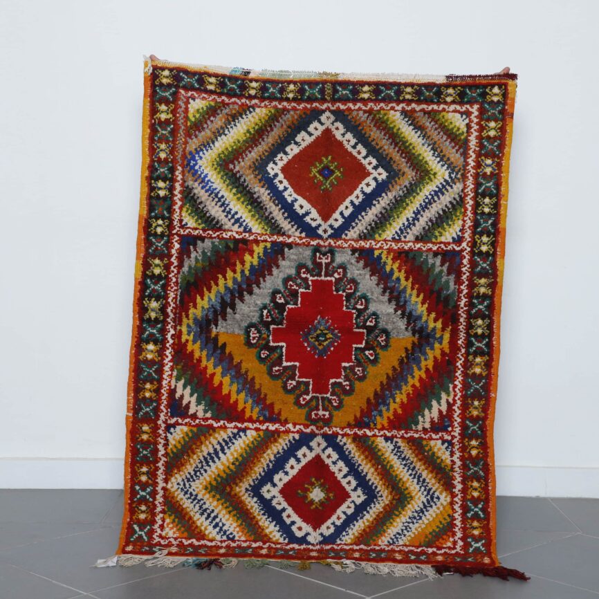 Handmade Colorful Moroccan Kilim