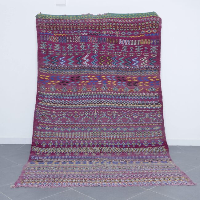 Vibrant Vintage Moroccan Kilim