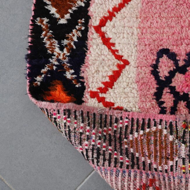 Colorful Moroccan Berber Rug 7.7×5.2 Ft | Handmade Wool Tribal Carpet