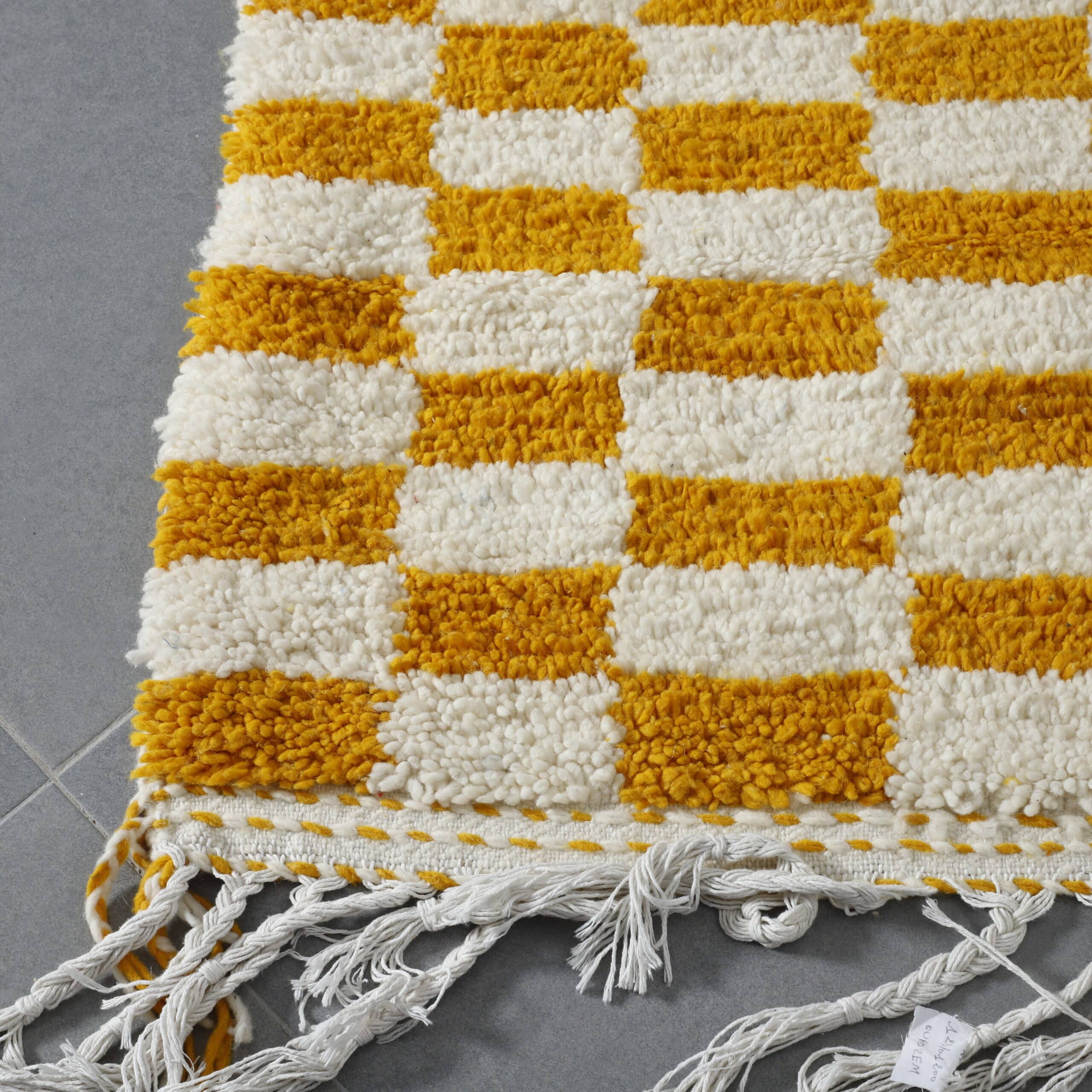 Checkered Beni Ouarain Rug 6×5 Ft - Image 3