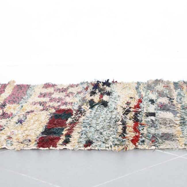 Colorful Moroccan Boucherouite Rug
