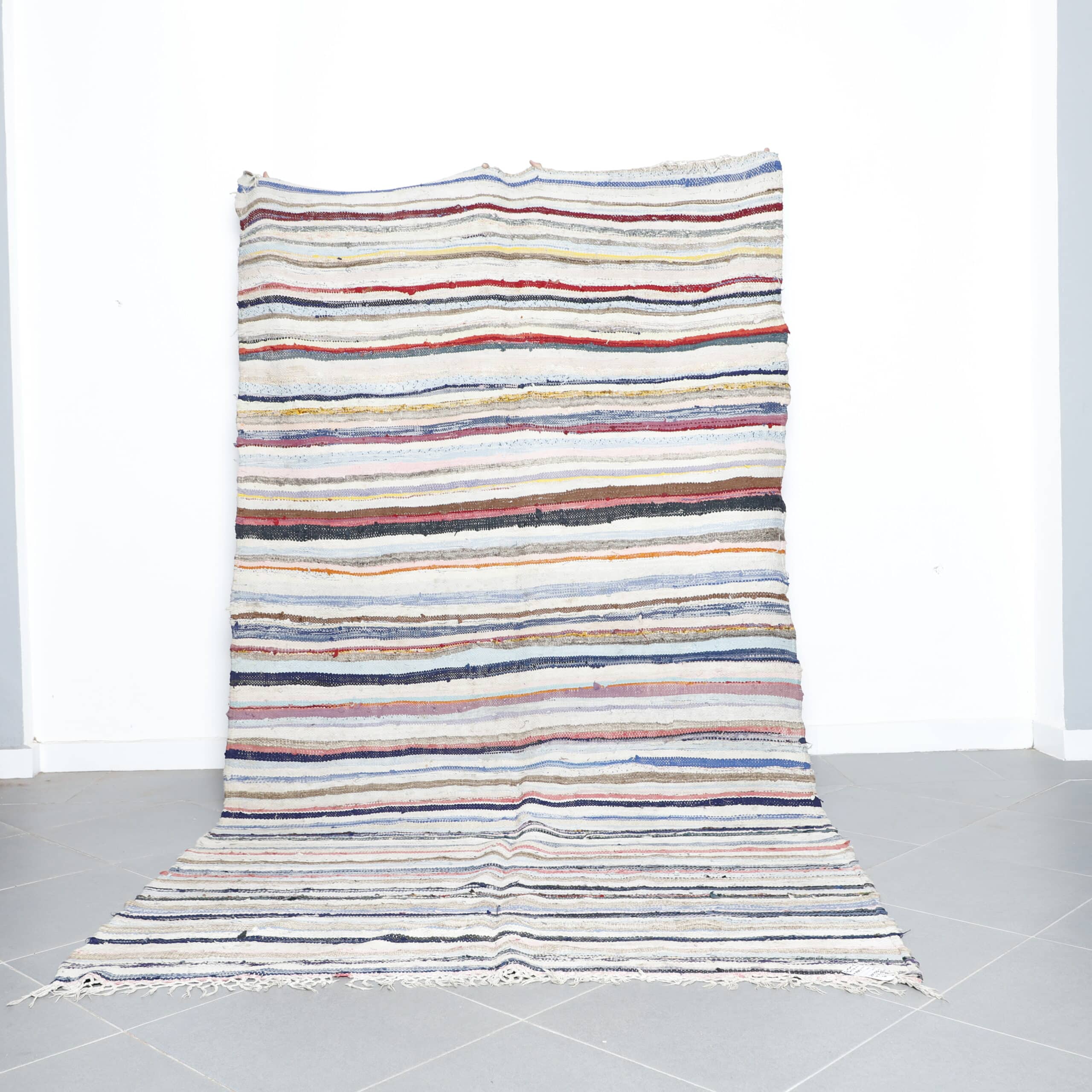 Striped Moroccan Kilim Rug