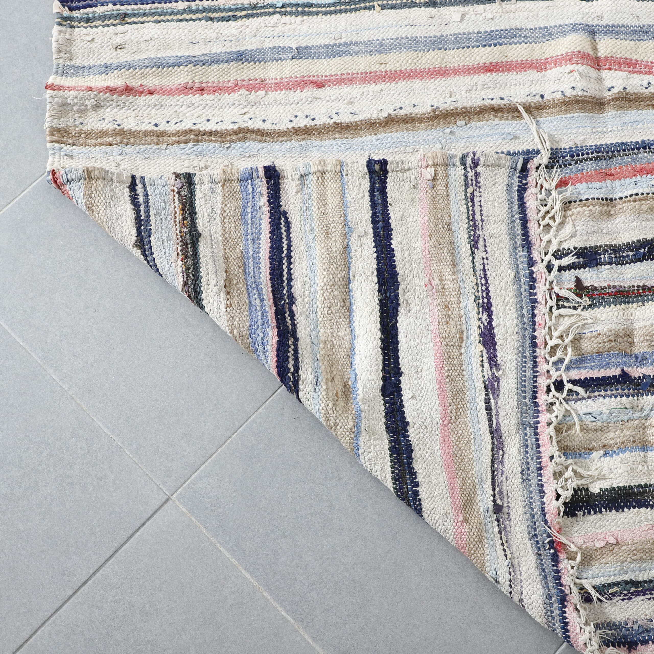 Striped Moroccan Kilim Rug - Image 6