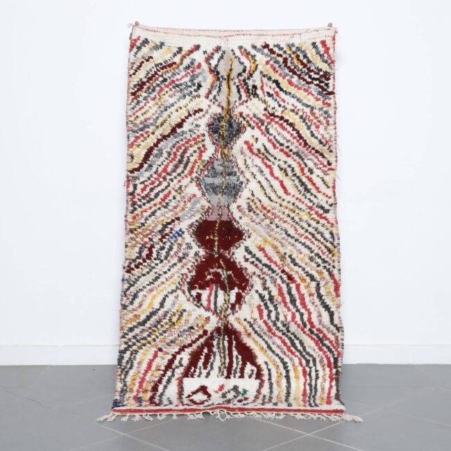 Handmade Colorful Moroccan Azilal Rug