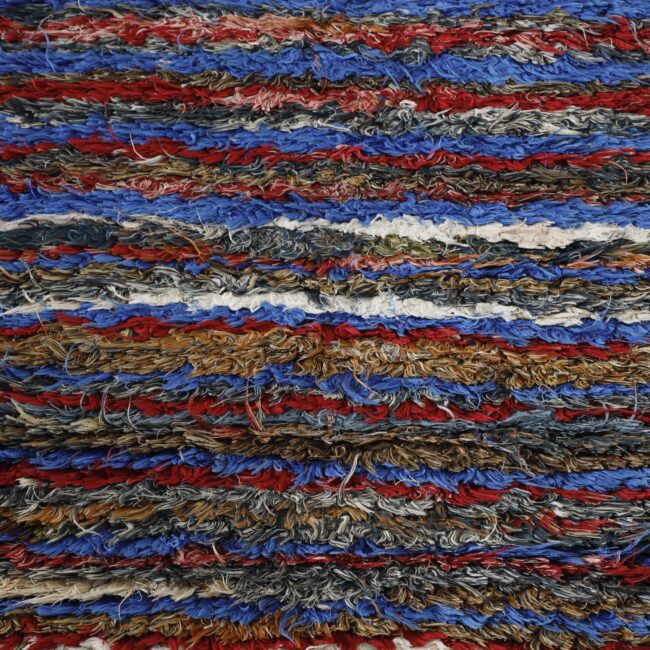 Colorful Moroccan Boucherouite Shag Runner Rug - Image 4