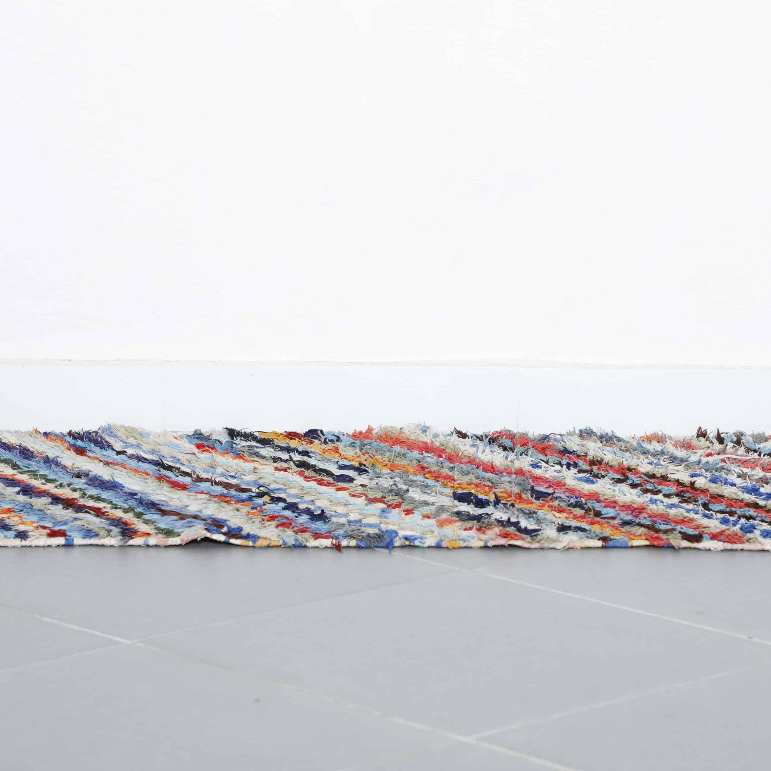 Colorful Moroccan Boucherouite Runner Rug - Image 5