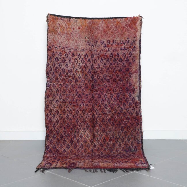 Moroccan Beni MGuild Rug with Geometric Field