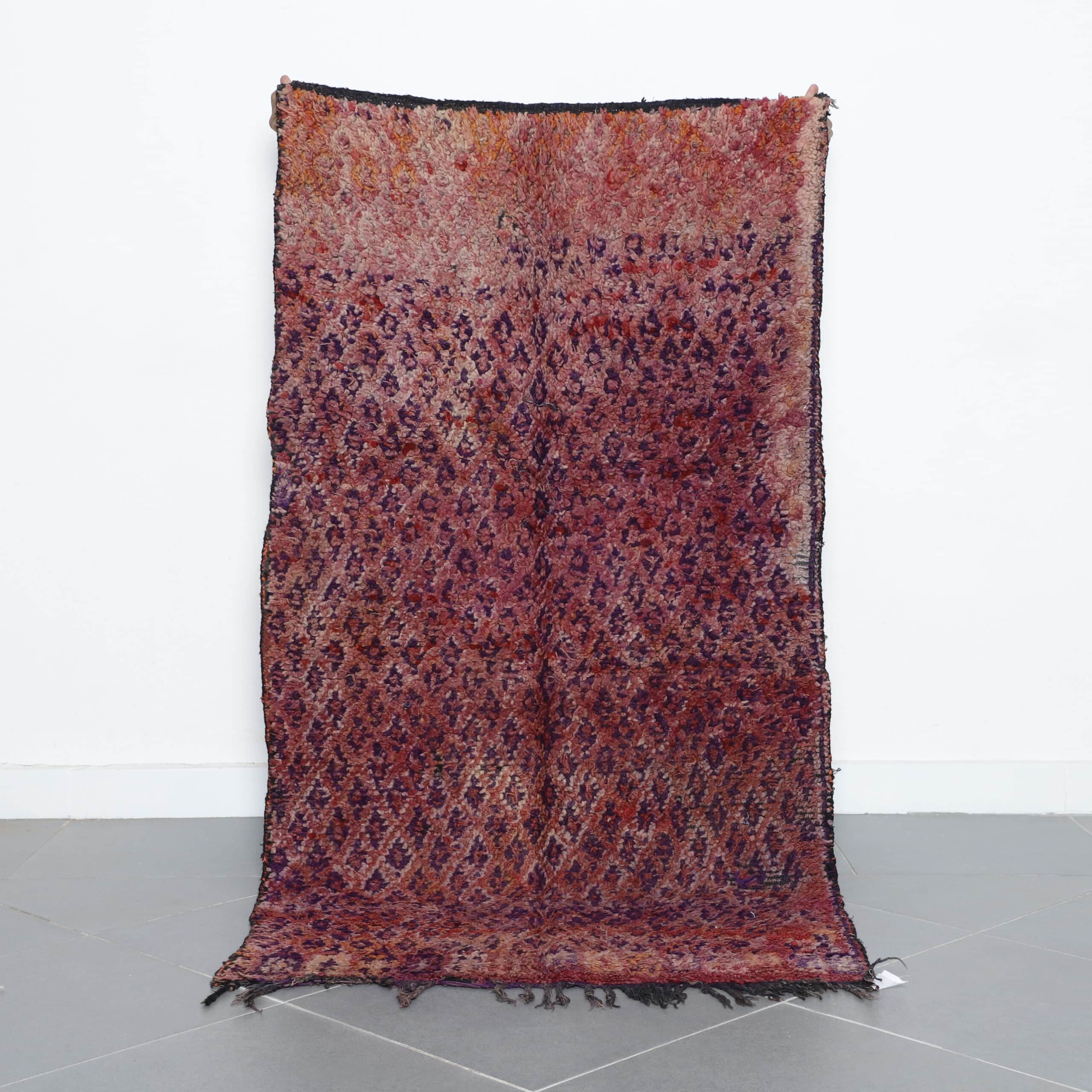 Moroccan Beni MGuild Rug with Geometric Field