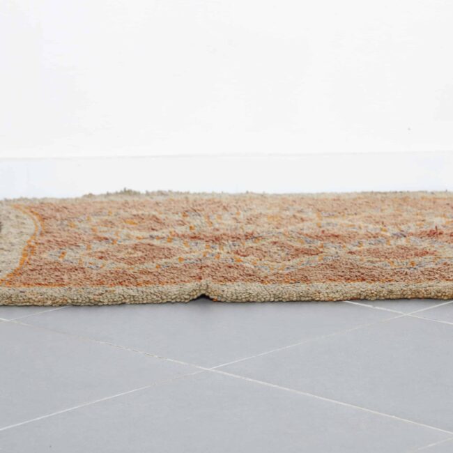 Moroccan Beni Ourain Rug with Diamond Lattice - Image 5