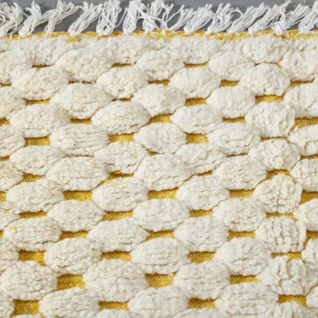 Handwoven Moroccan Beni Ouarain Rug with Geometric Pattern - Image 2