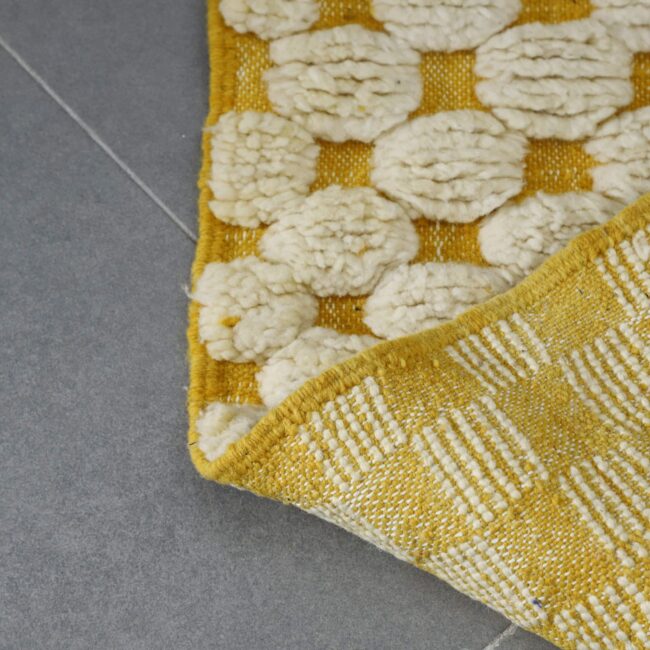 Handwoven Moroccan Beni Ouarain Rug with Geometric Pattern - Image 7