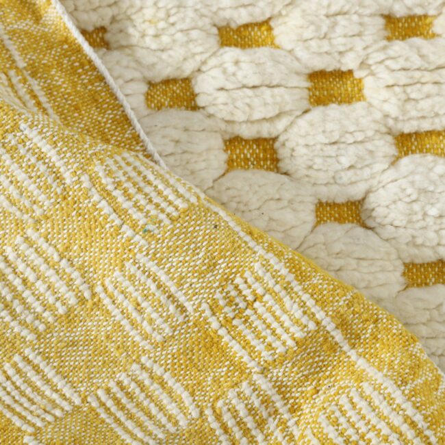 Handwoven Moroccan Beni Ouarain Rug with Geometric Pattern - Image 3