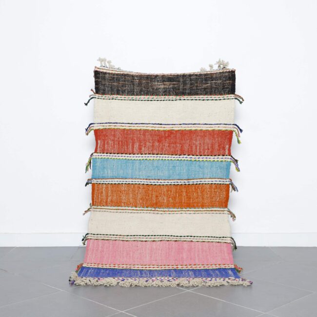 Colorful Striped Moroccan Kilim