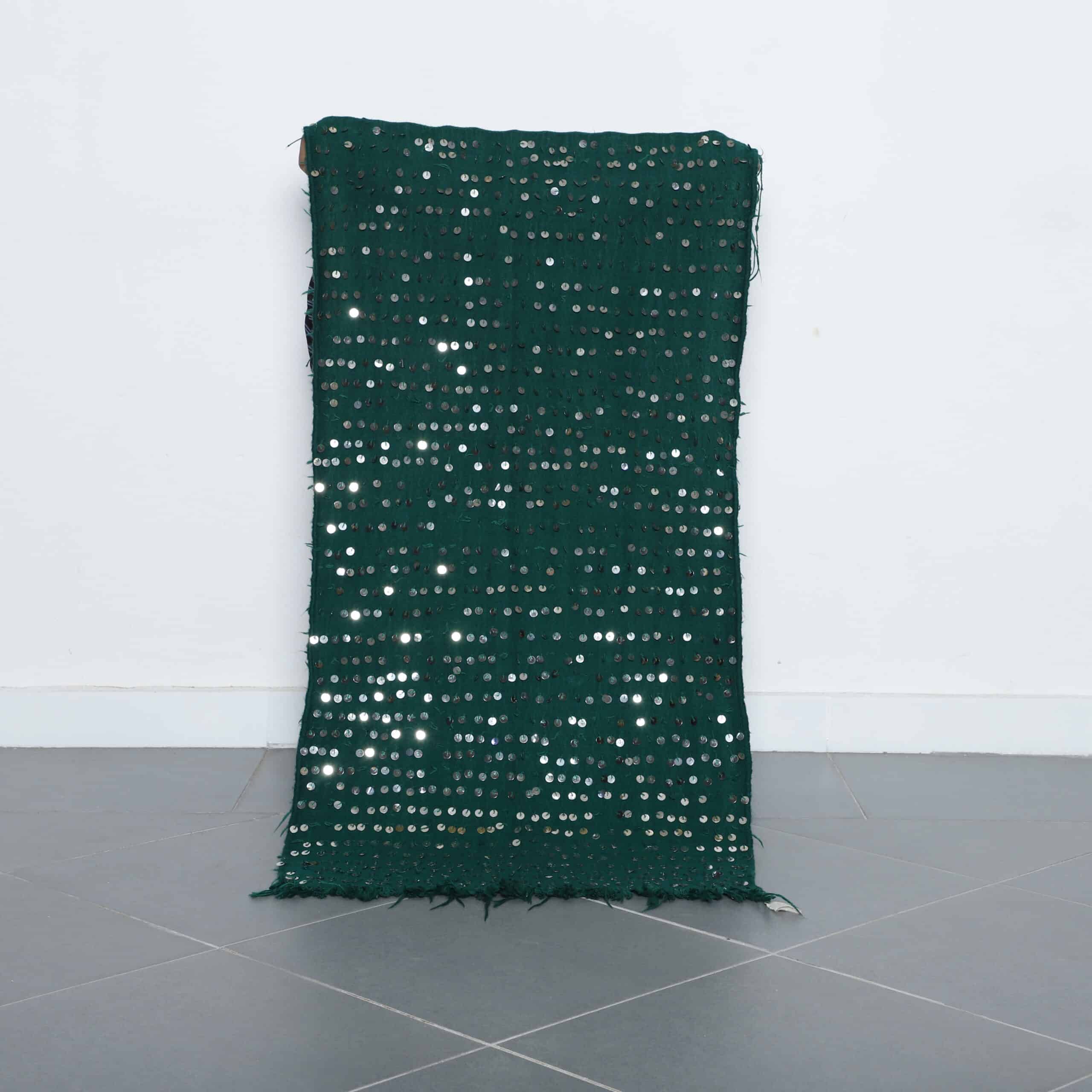 Embellished Moroccan Handira with Sequins