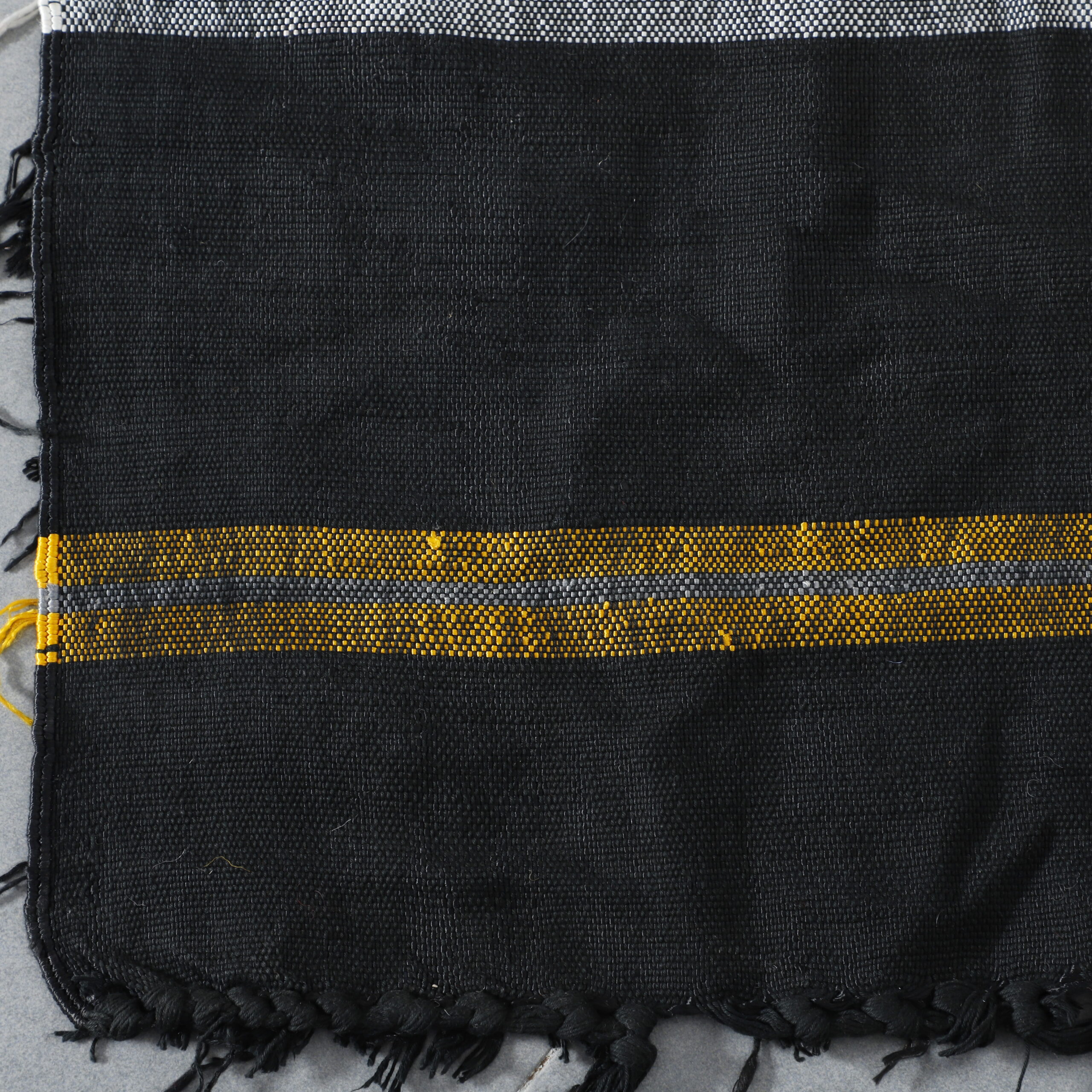 Striking Moroccan Kilim Rug with Symbolic Motifs - Image 2