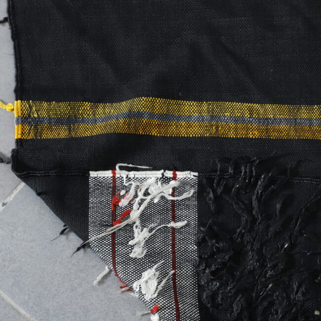 Striking Moroccan Kilim Rug with Symbolic Motifs - Image 3