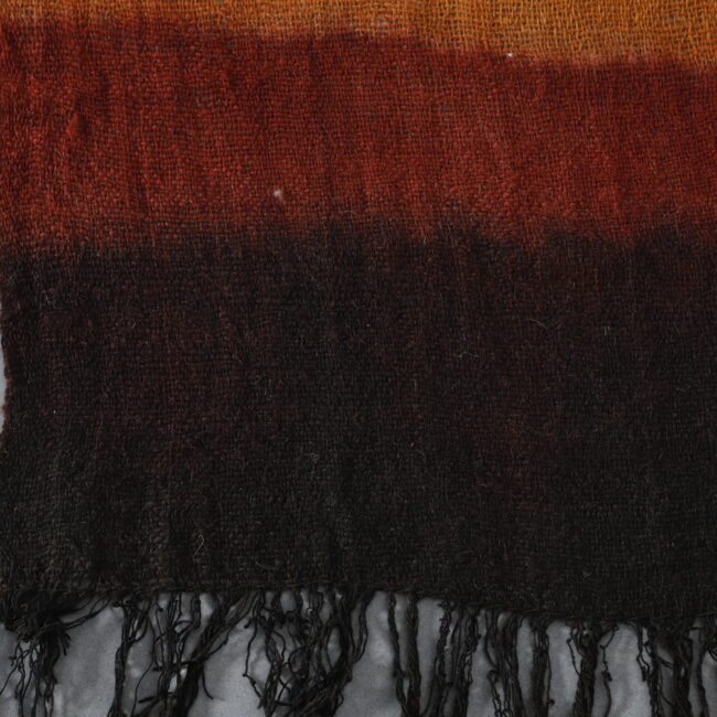 Traditional Berber Veil with Earthy Hues & Henna-Dyed Moroccan Craftsmanship - Image 5