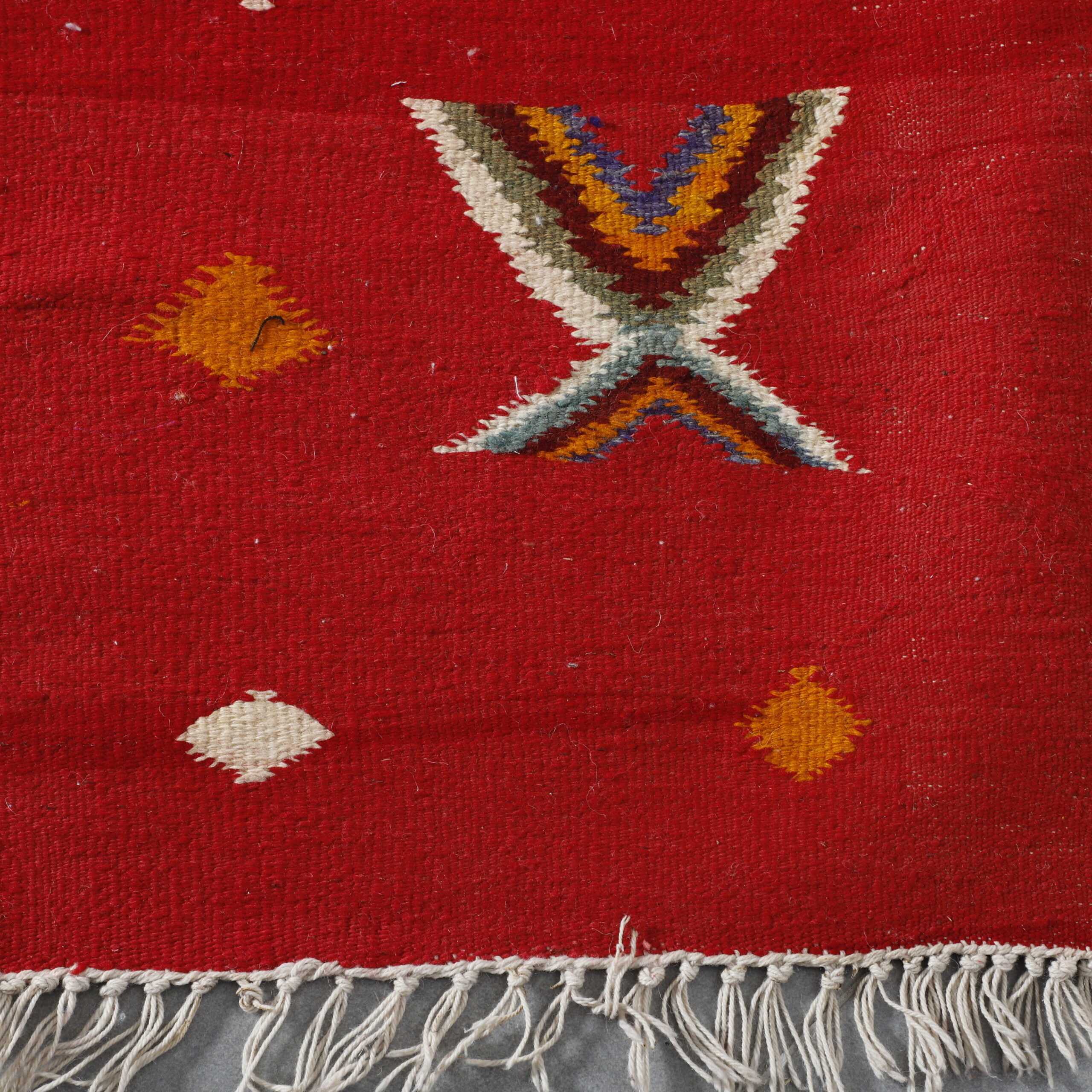 Vibrant Moroccan Rug with Symbolic Motifs - Image 4
