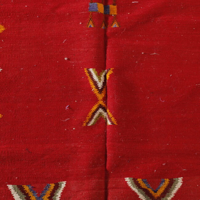 Vibrant Moroccan Rug with Symbolic Motifs - Image 3