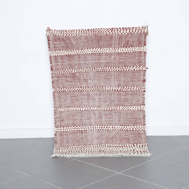 Moroccan Kilim Rug with Stripes