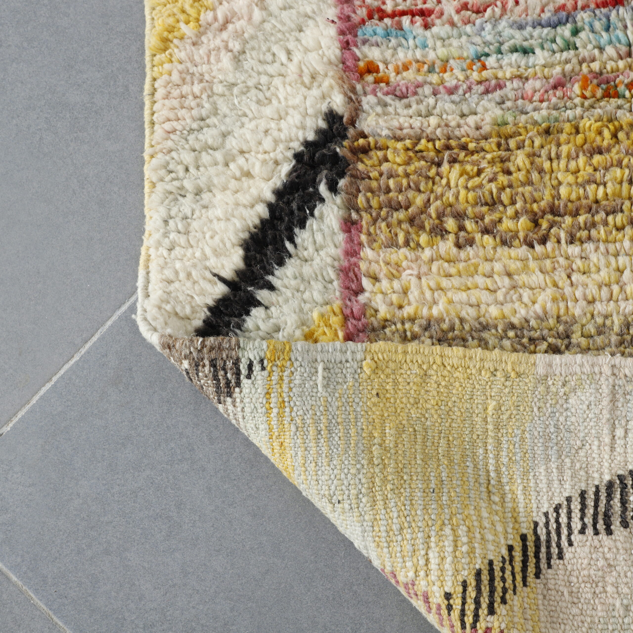 Unique Moroccan Rug with Bottle Motif - Image 5