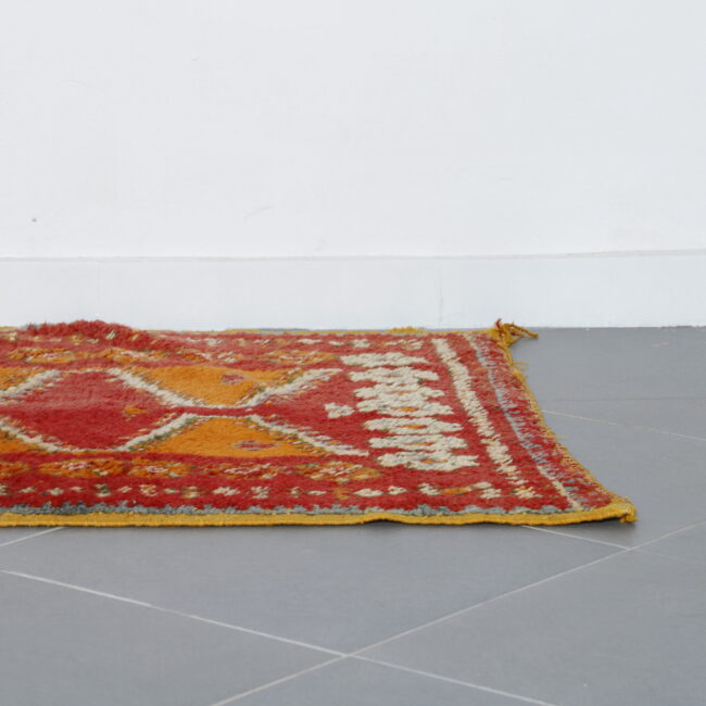 Vibrant Moroccan Taznakht Runner with Geometric Motifs - Image 5