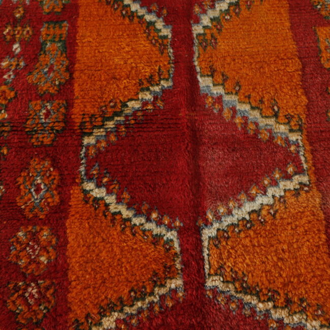 Vibrant Moroccan Taznakht Runner with Geometric Motifs - Image 3