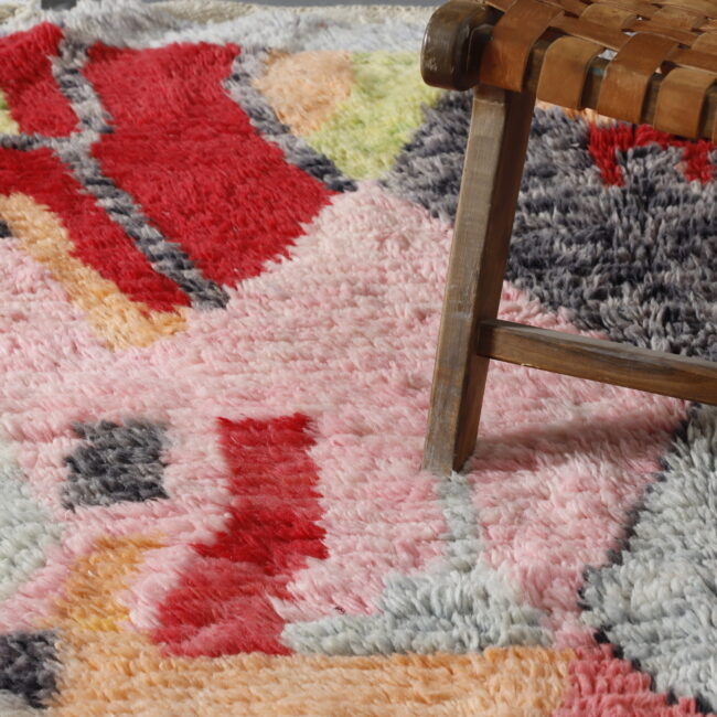Artistic Moroccan Rug with Abstract Motifs - Image 6