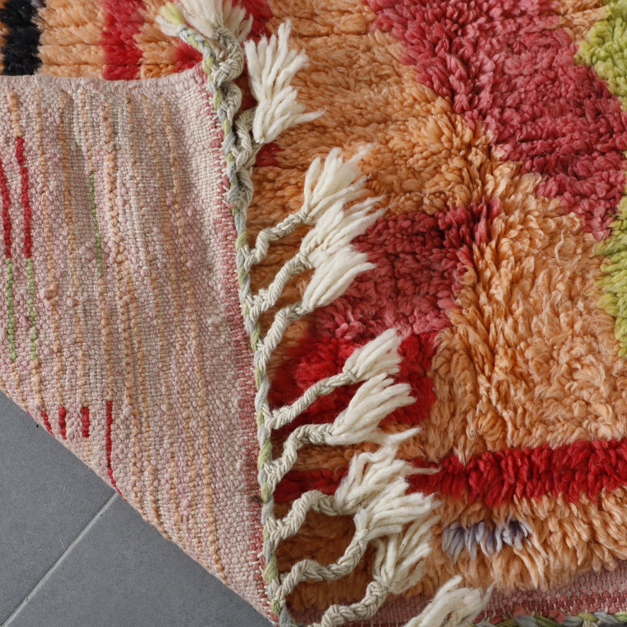 Title: Artistic Moroccan Rug with Abstract Motifs - Image 4