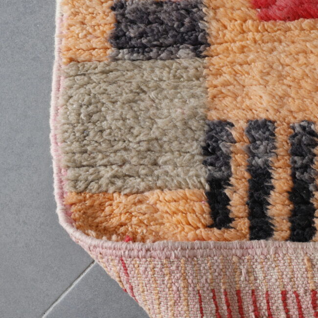 Artistic Moroccan Rug with Abstract Motifs - Image 3