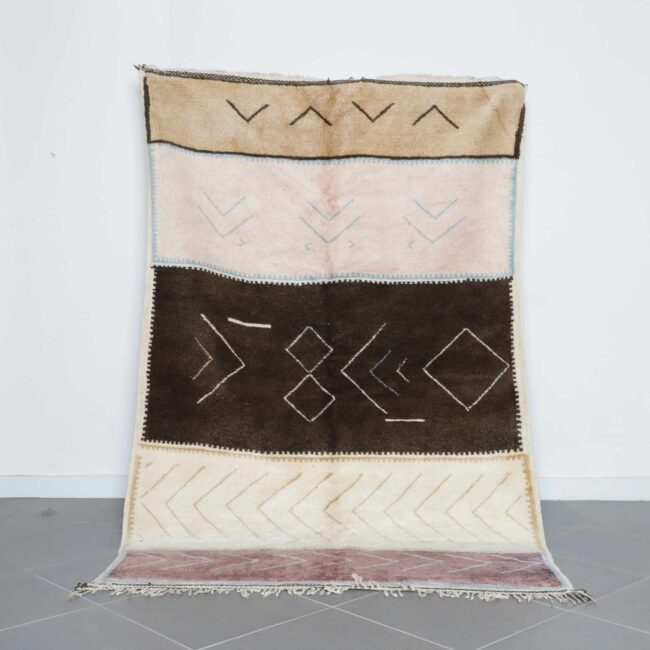 Striking Moroccan Azilal Rug with Symbolic Motifs