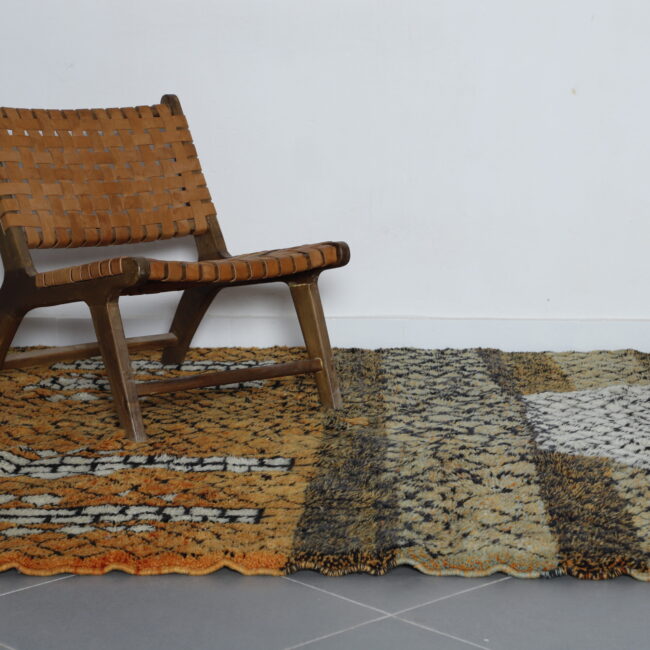 Brown Beni Mrirt Rug – Custom Moroccan Shag Rug for Modern Interiors - Image 2