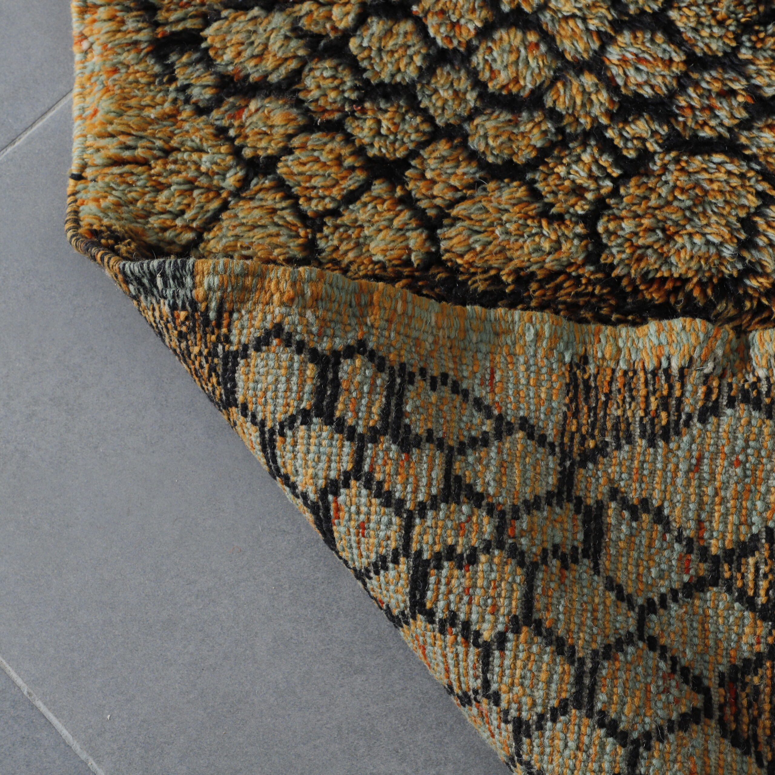 Brown Beni Mrirt Rug – Custom Moroccan Shag Rug for Modern Interiors - Image 4