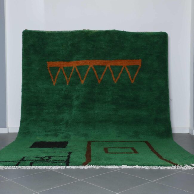 Bold Moroccan Rug with Abstract Motifs