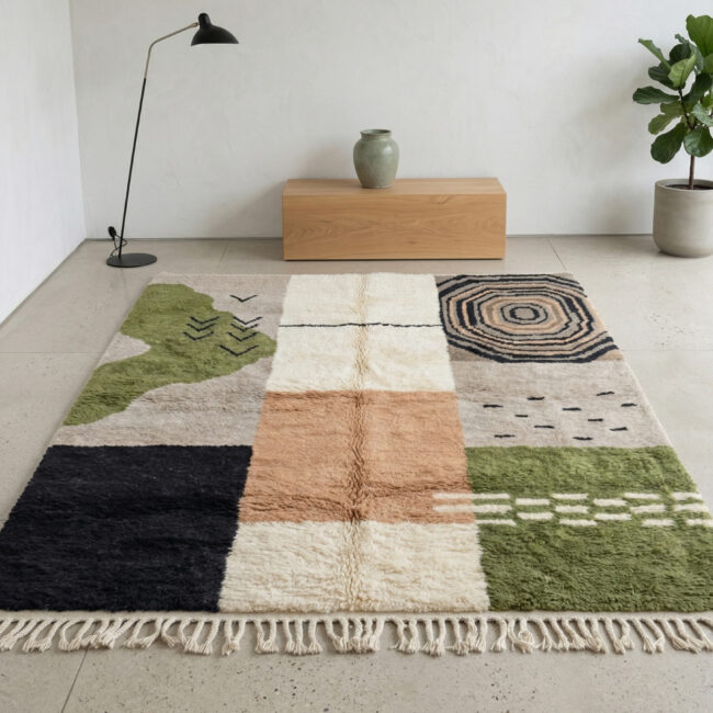 Custom Size Handmade Moroccan Mrirt Rugs Wool - Image 2