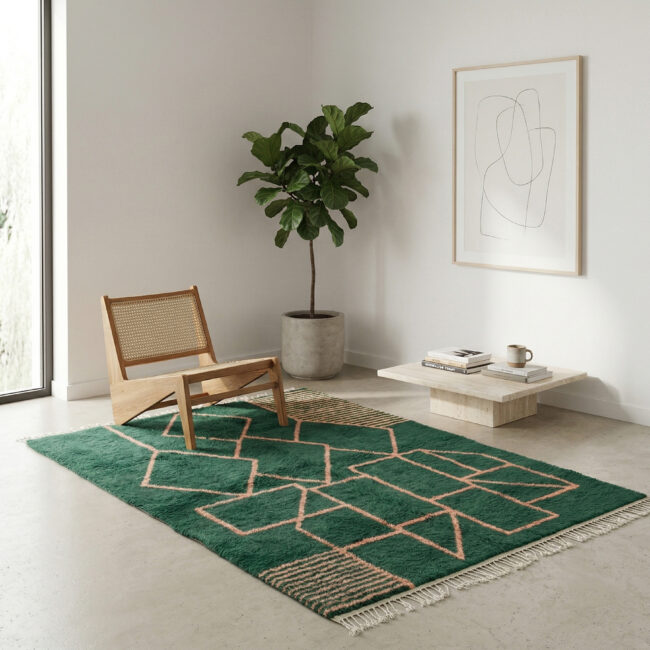Custom Size Handmade Moroccan Mrirt Rugs Wool - Image 2