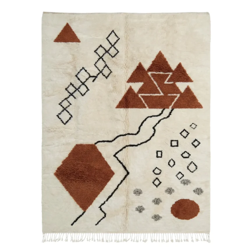 Handmade Moroccan Mrirt Rugs Wool